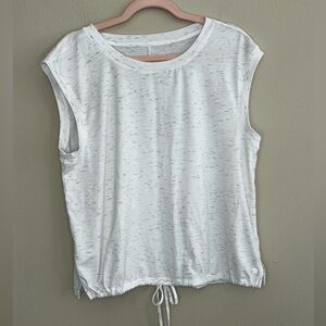 Apana Yoga Top Sz XL Short Sleeve Ruched